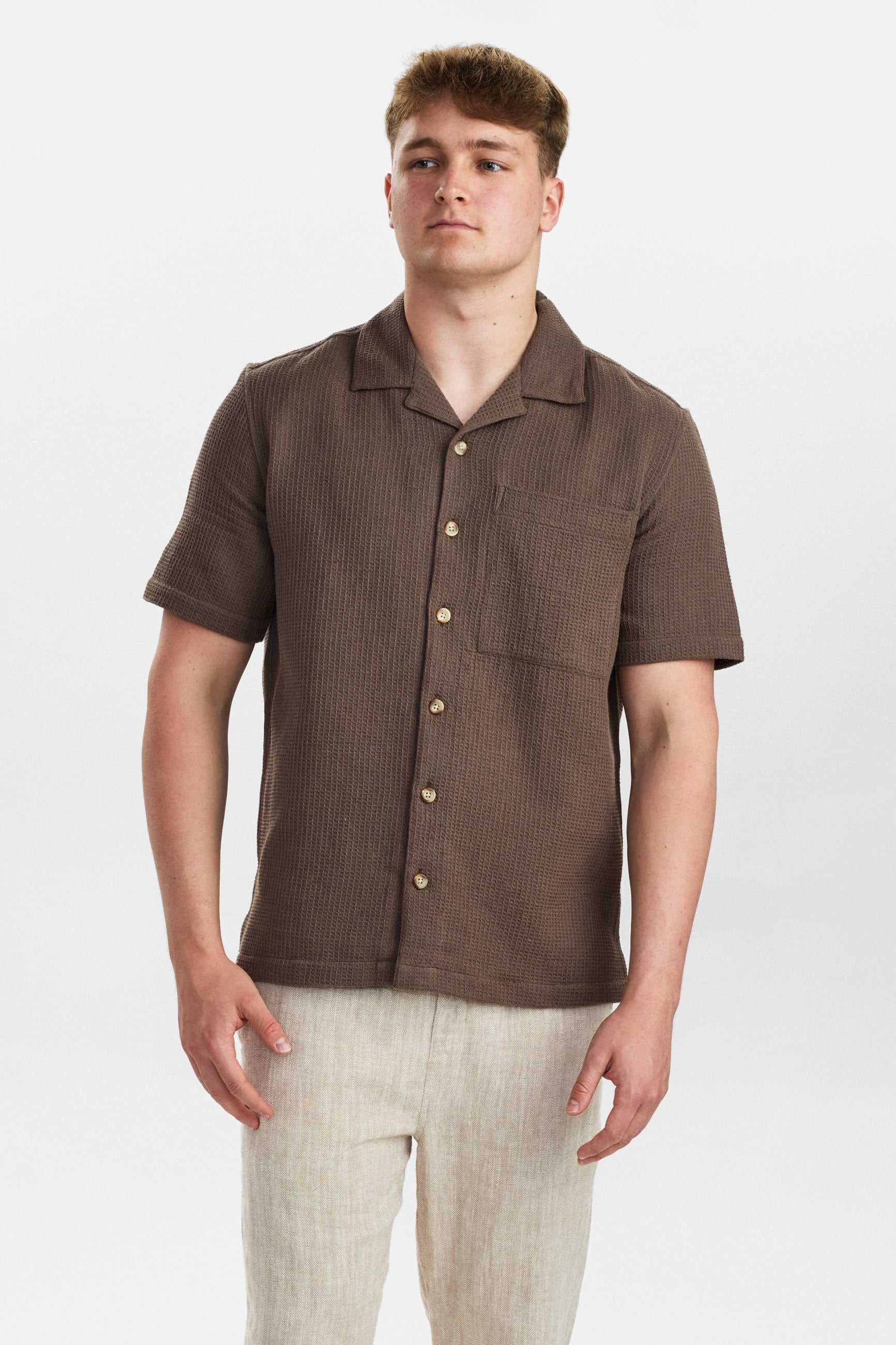 DXNMXRK. DX-Eihem Shirt Dark Brown