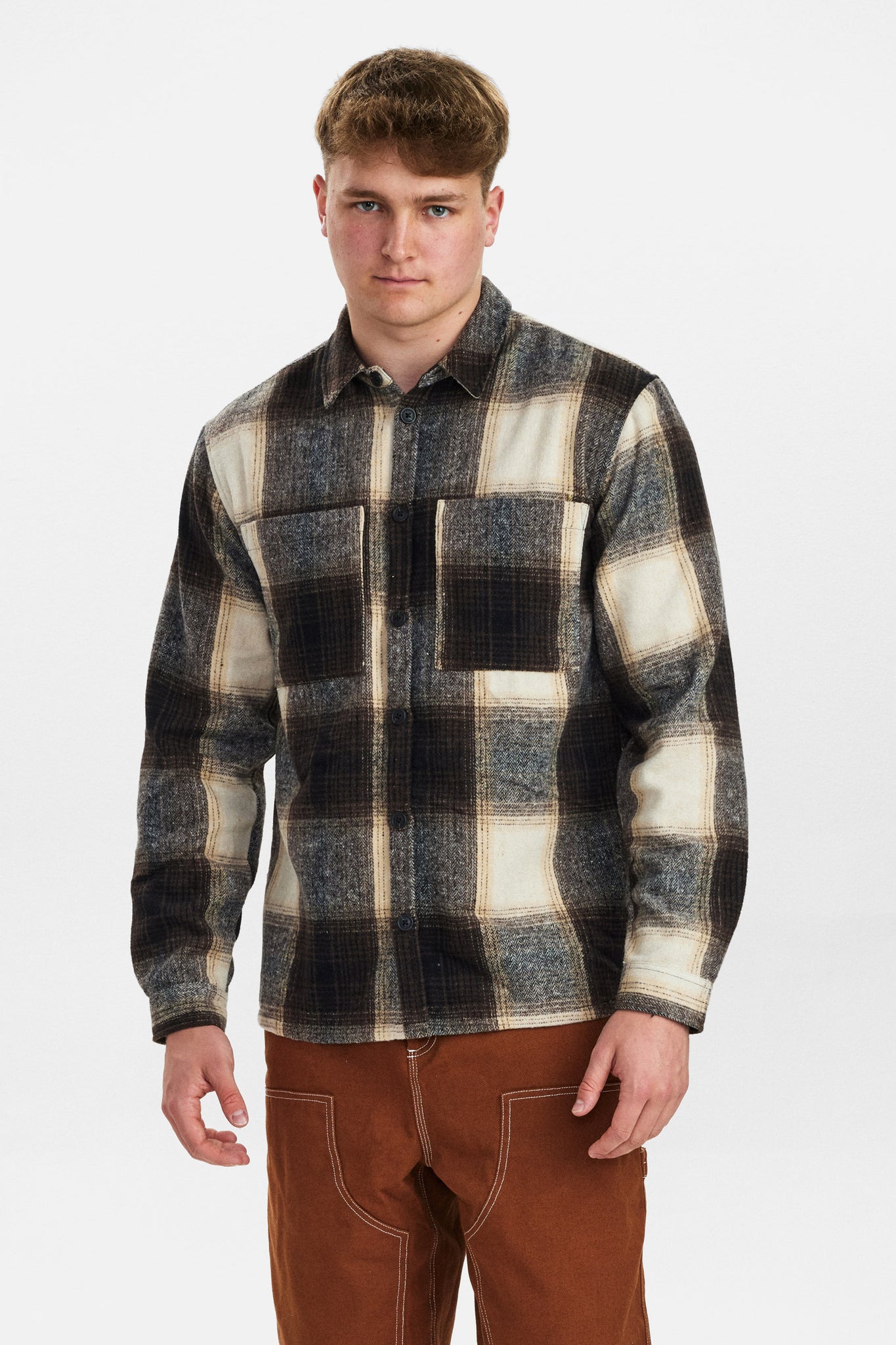 DXNMXRK. DXEarle Overshirt Dark Brown