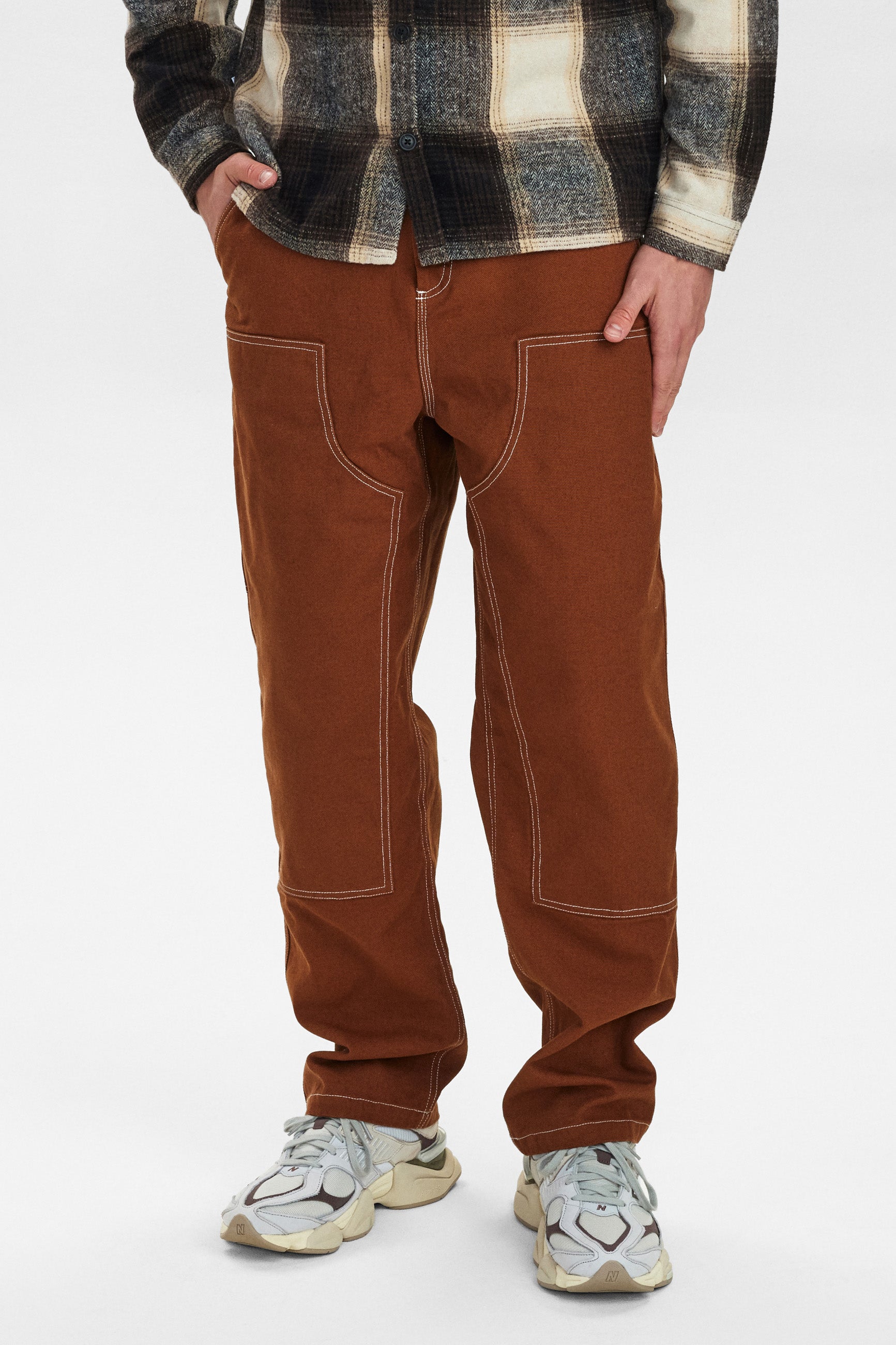 DXNMXRK. DXEastom Pants Dark Brown