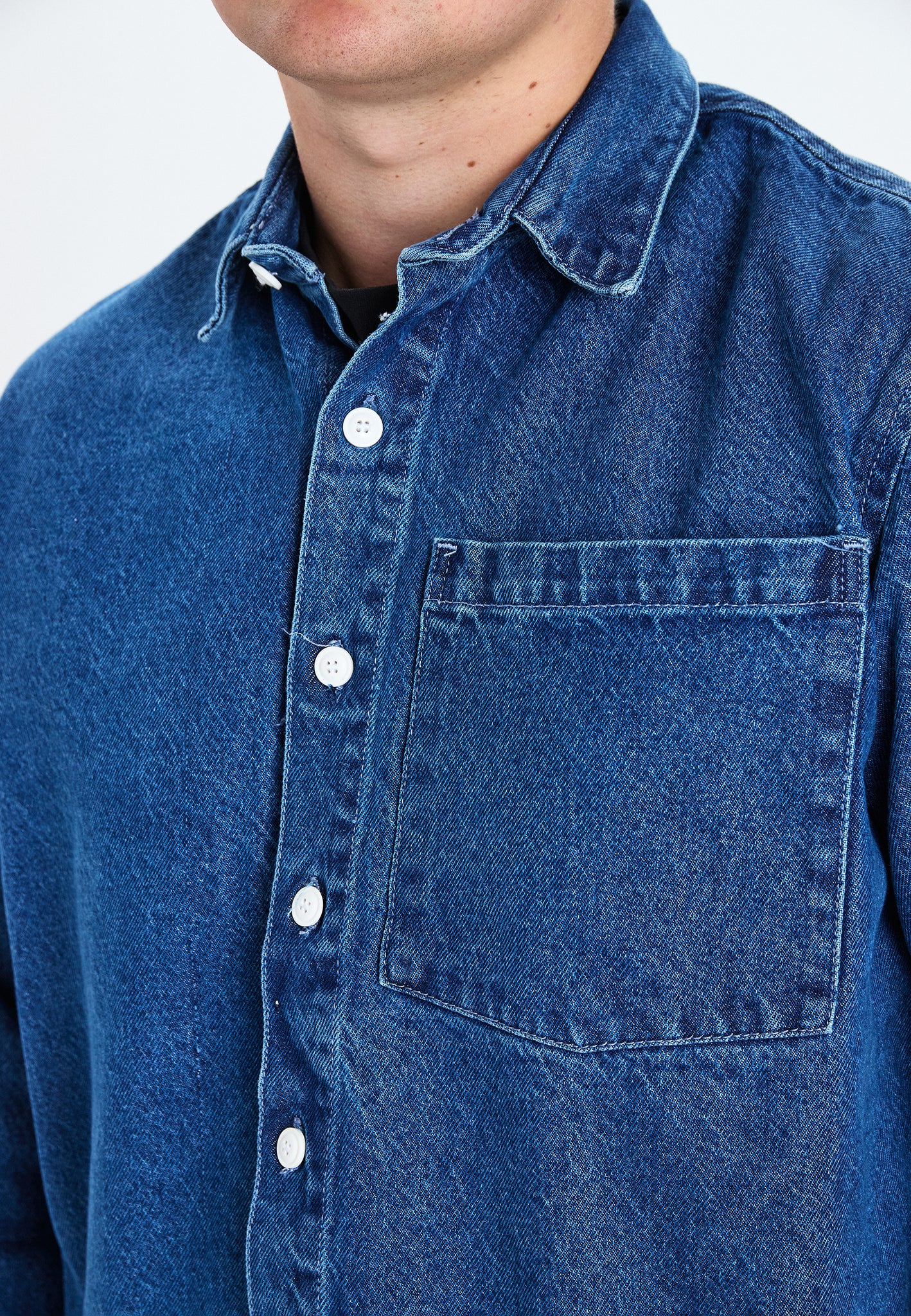 DXNMXRK. DXfabian Overshirt Blue