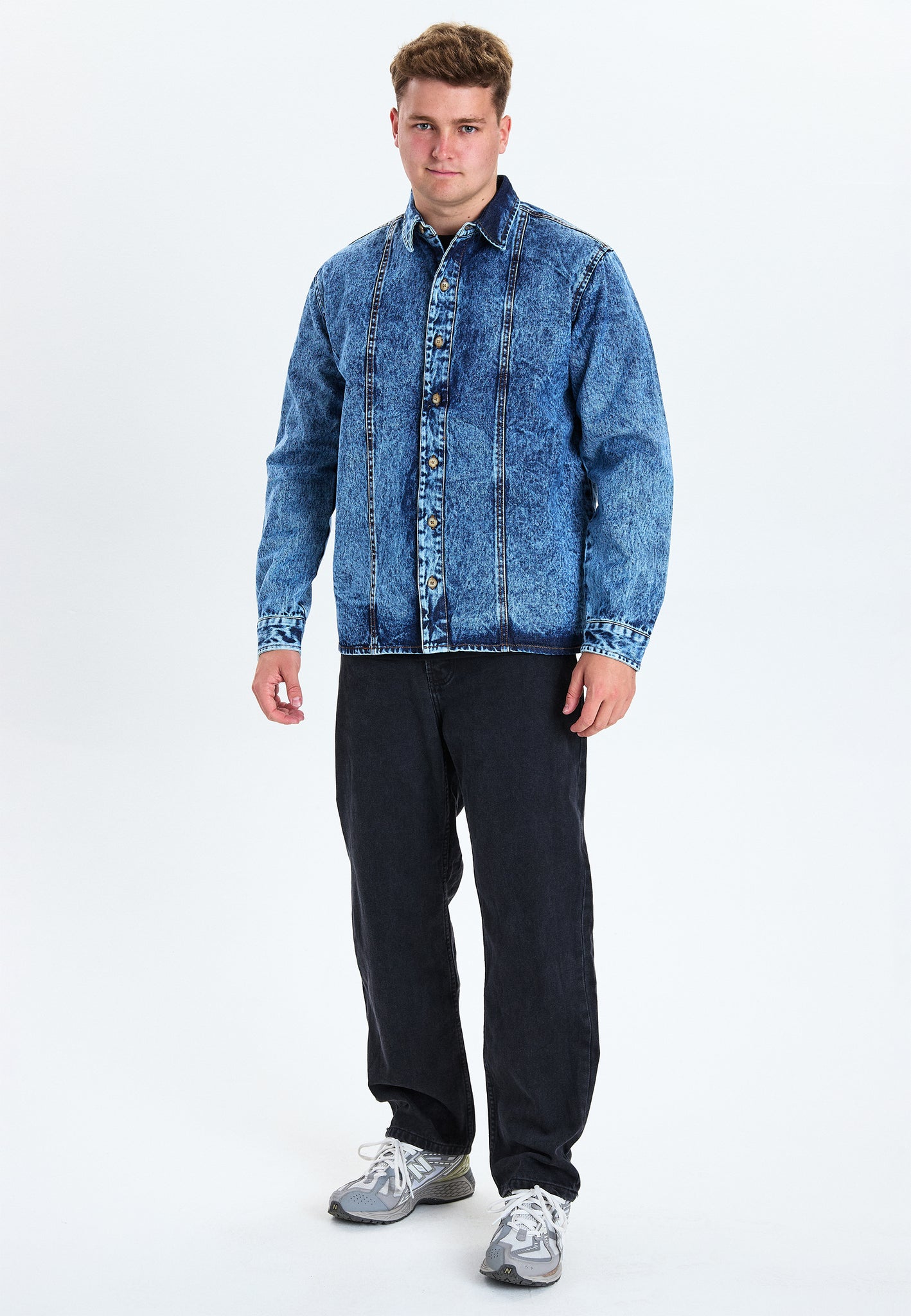 DXNMXRK. DXfalk Overshirt Blue