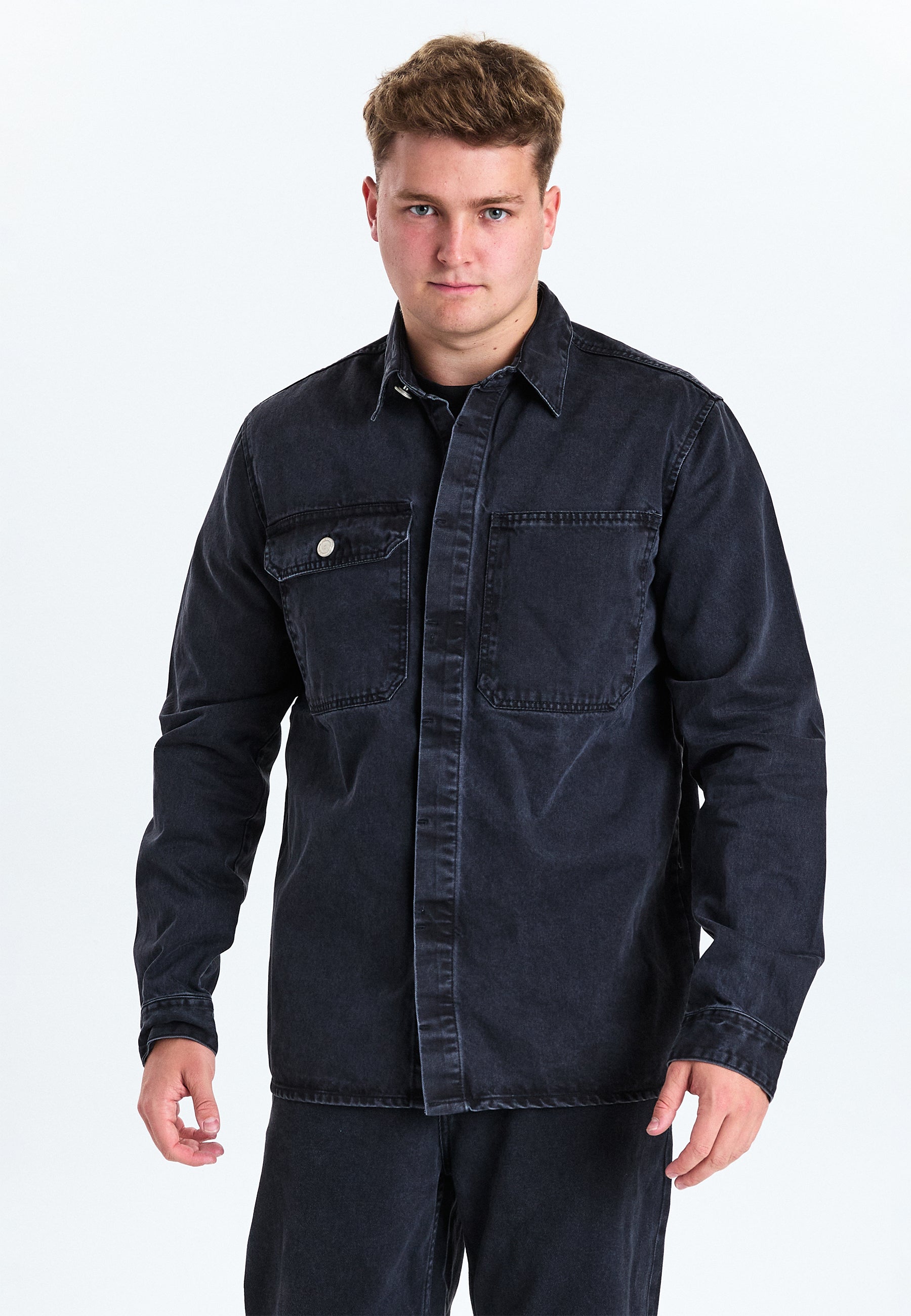 DXNMXRK. DXfernando Overshirt Black