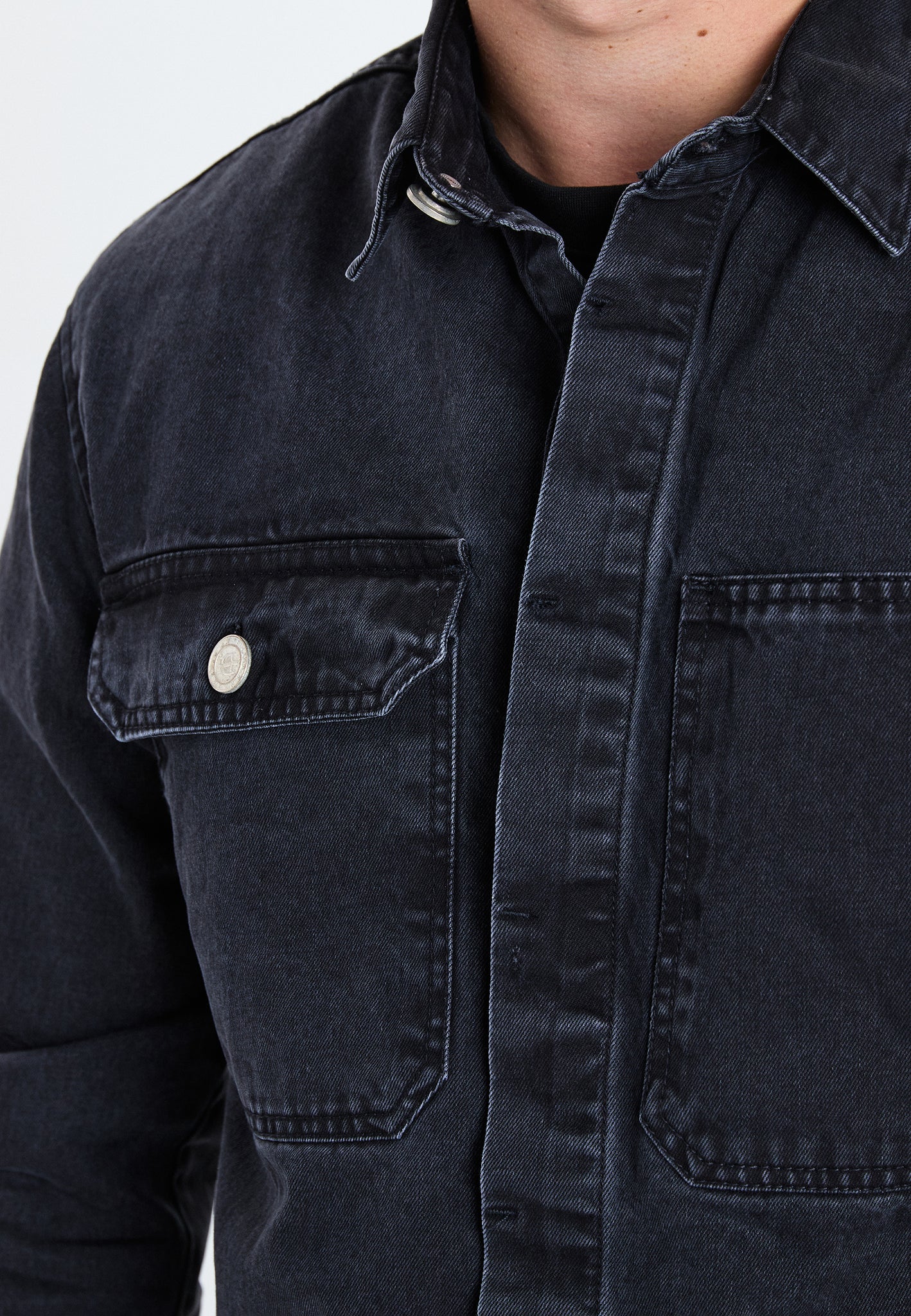 DXNMXRK. DXfernando Overshirt Black