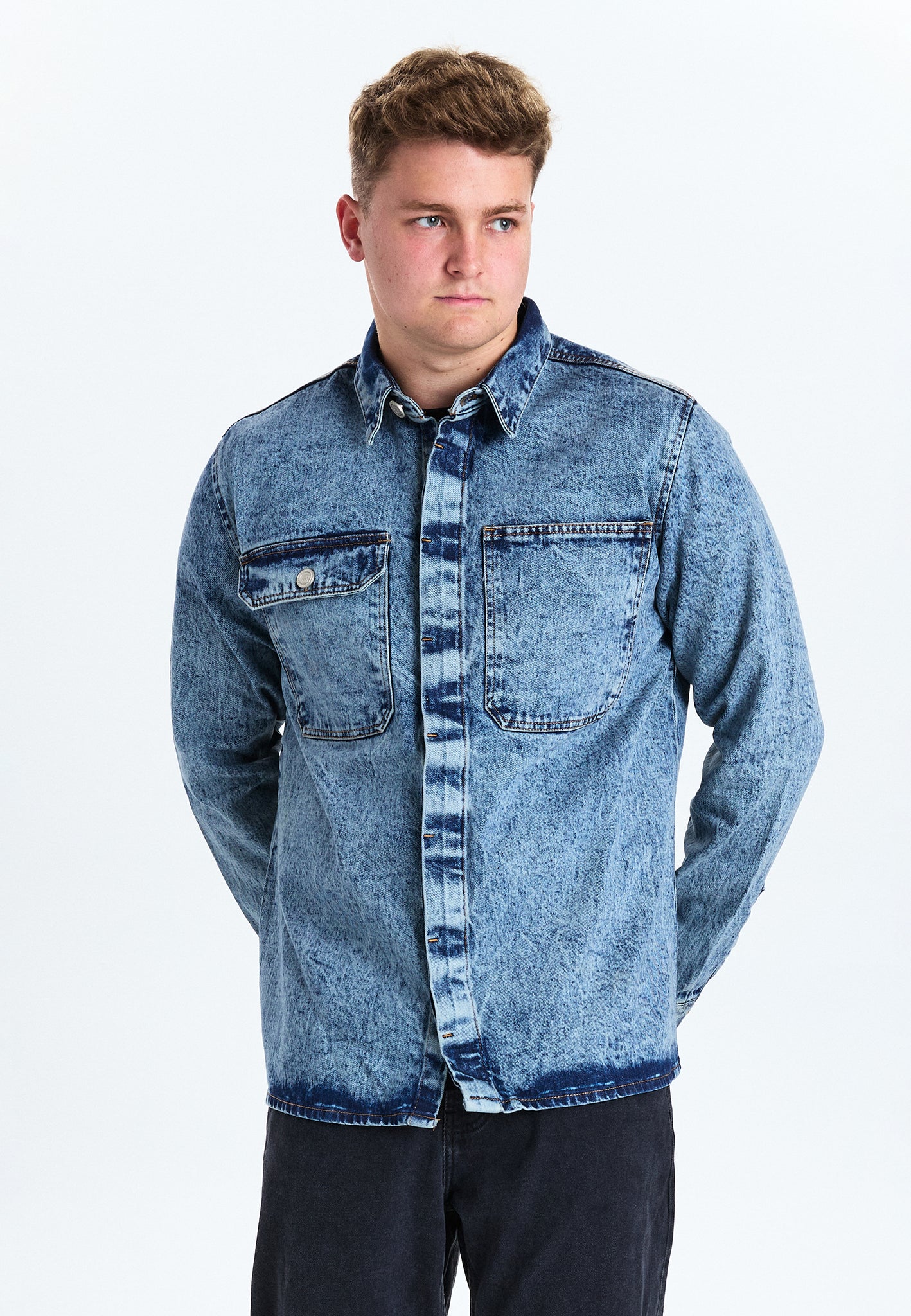 DXNMXRK. DXfernando Overshirt Blue