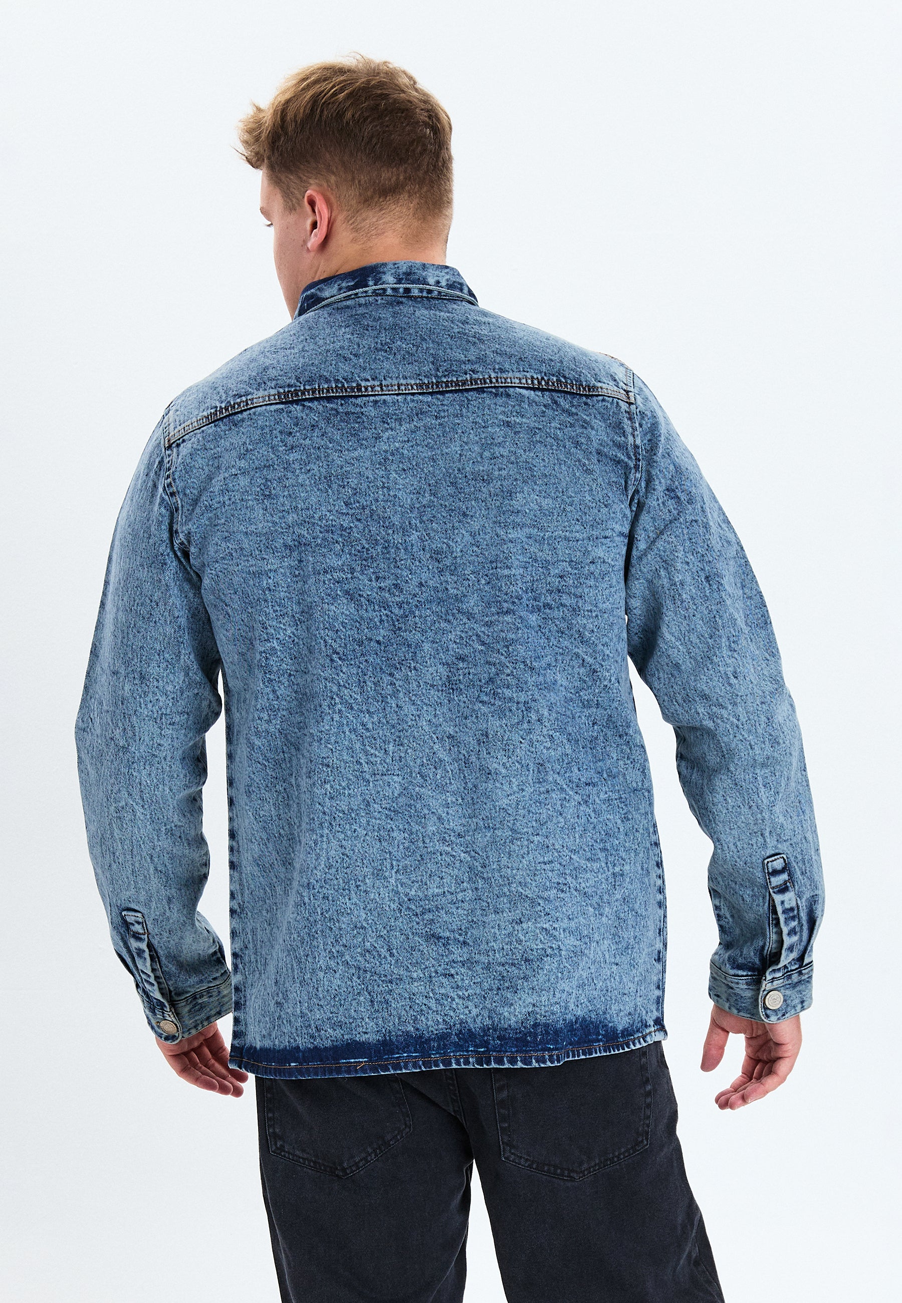 DXNMXRK. DXfernando Overshirt Blue