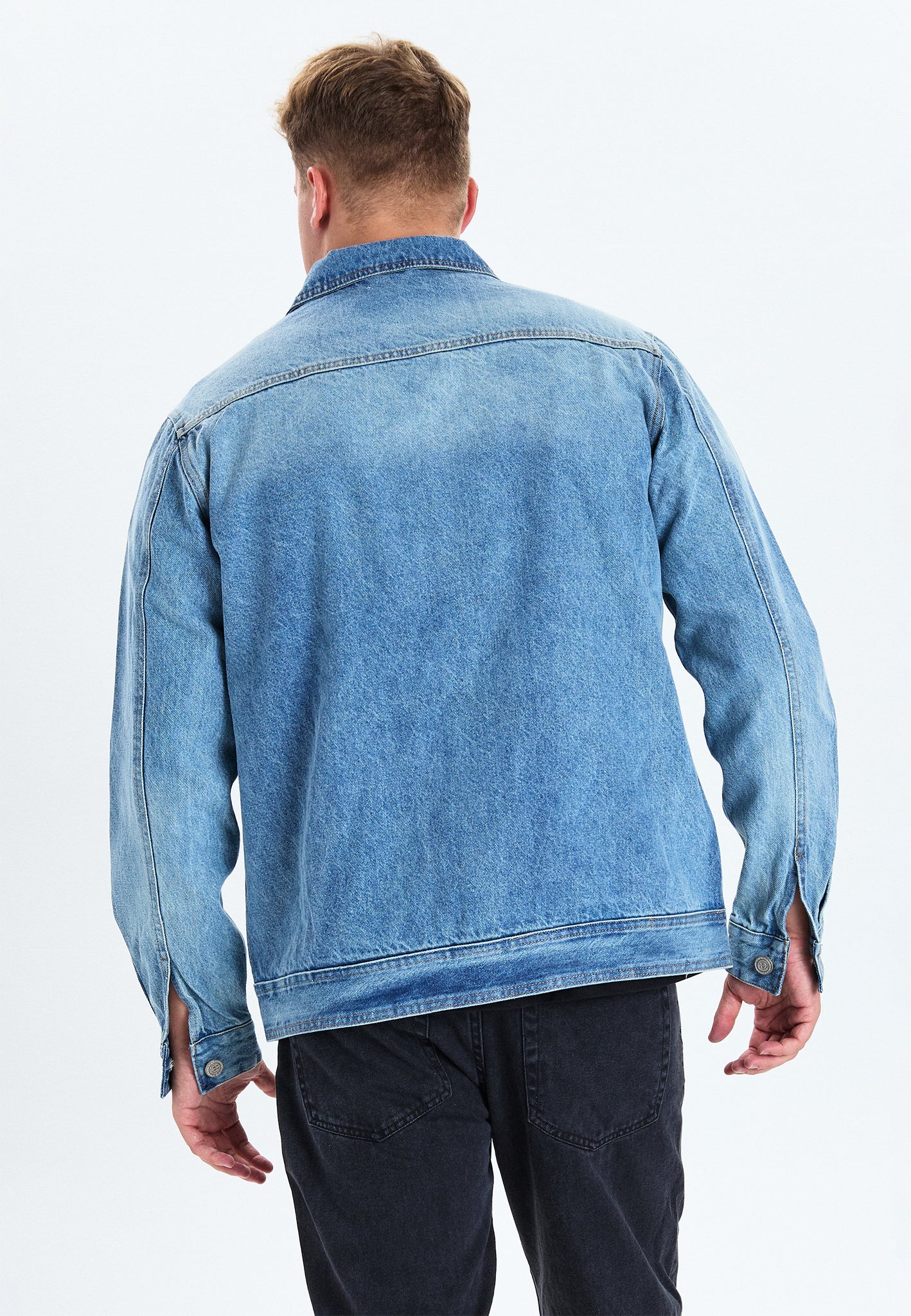 DXNMXRK. DXfinn Overshirt Blue