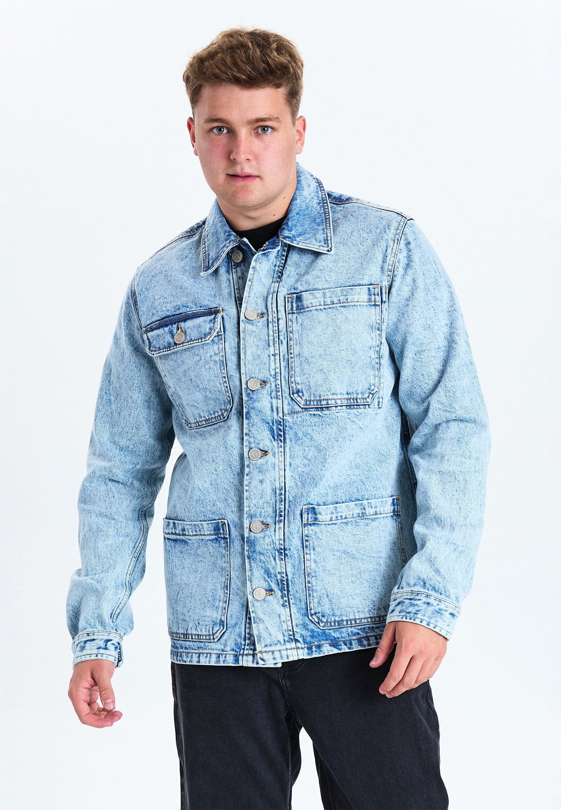 DXNMXRK. Dxfillip Overshirt light blue