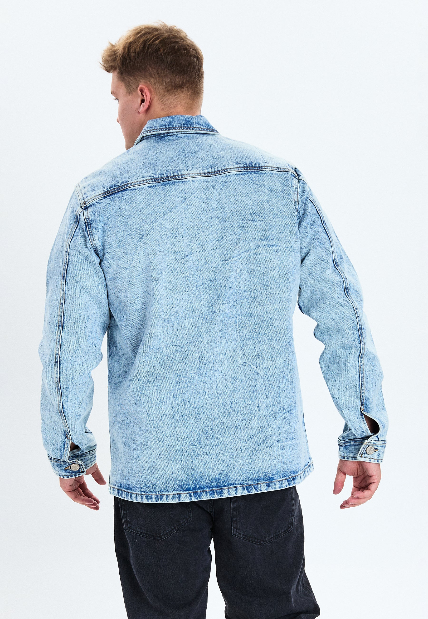 DXNMXRK. Dxfillip Overshirt light blue