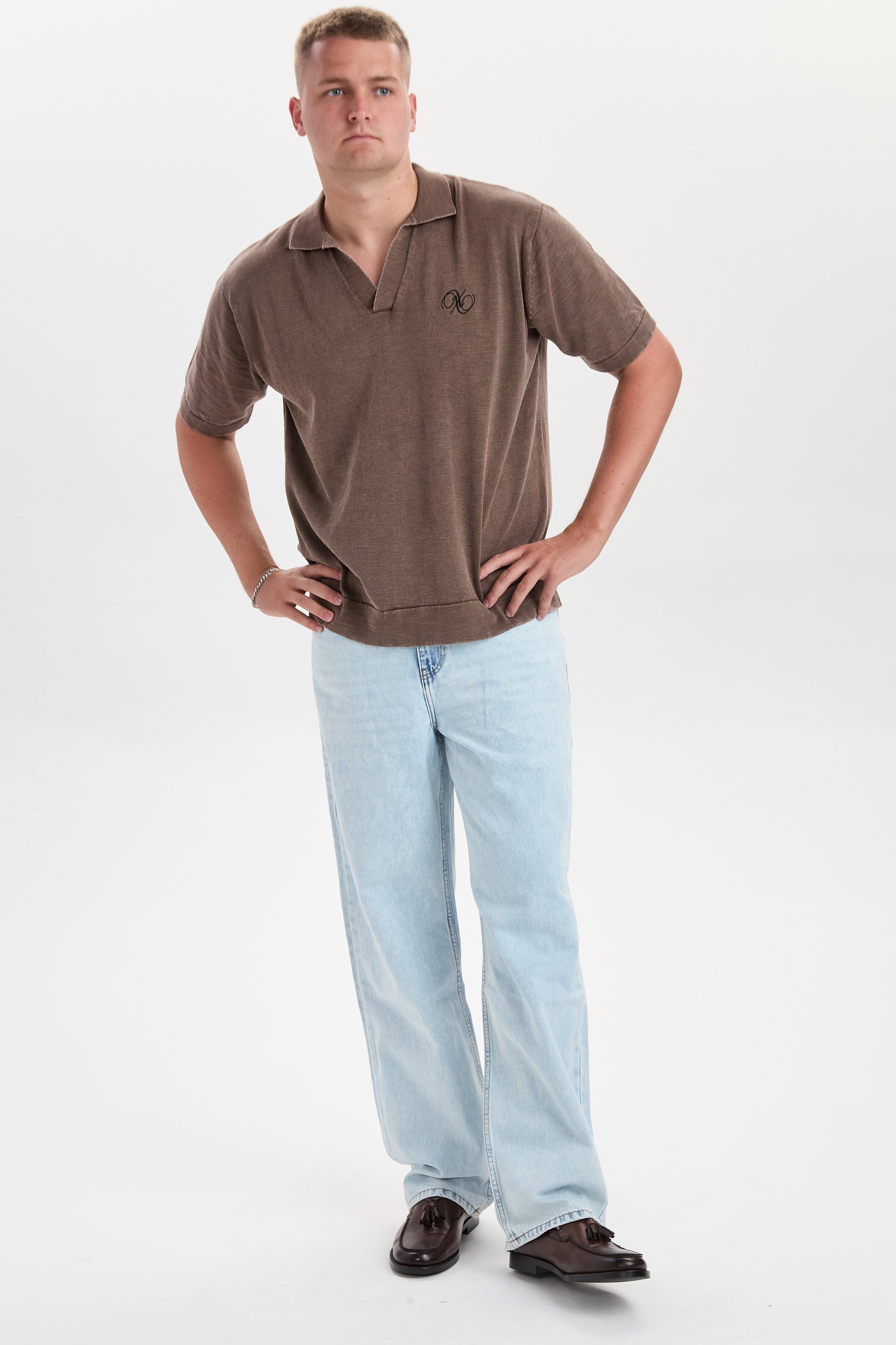 DXHector Relaxed Fit Jeans Lyseblå