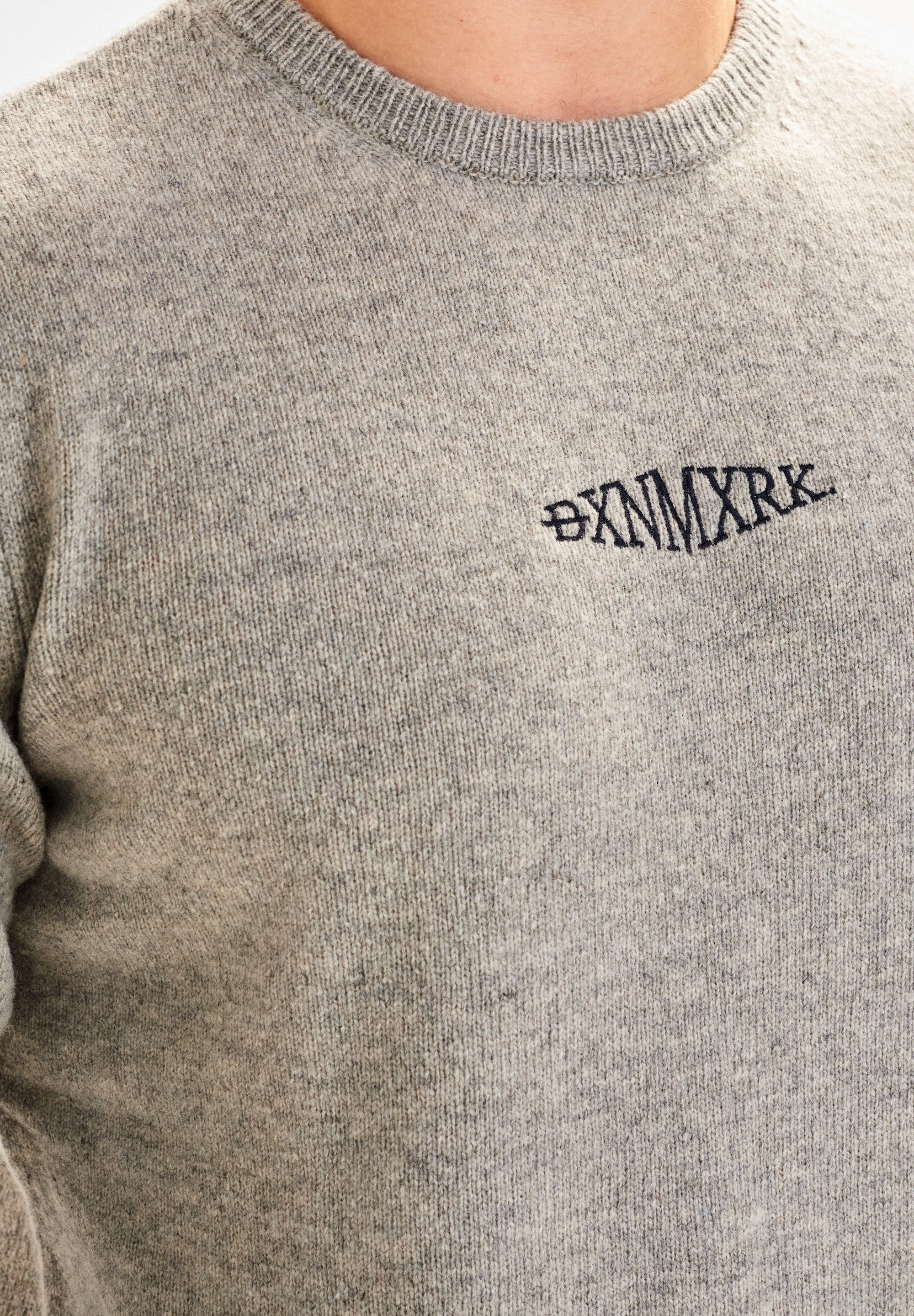 DXNMXRK. DX-Bernhard Knitwear grey melange