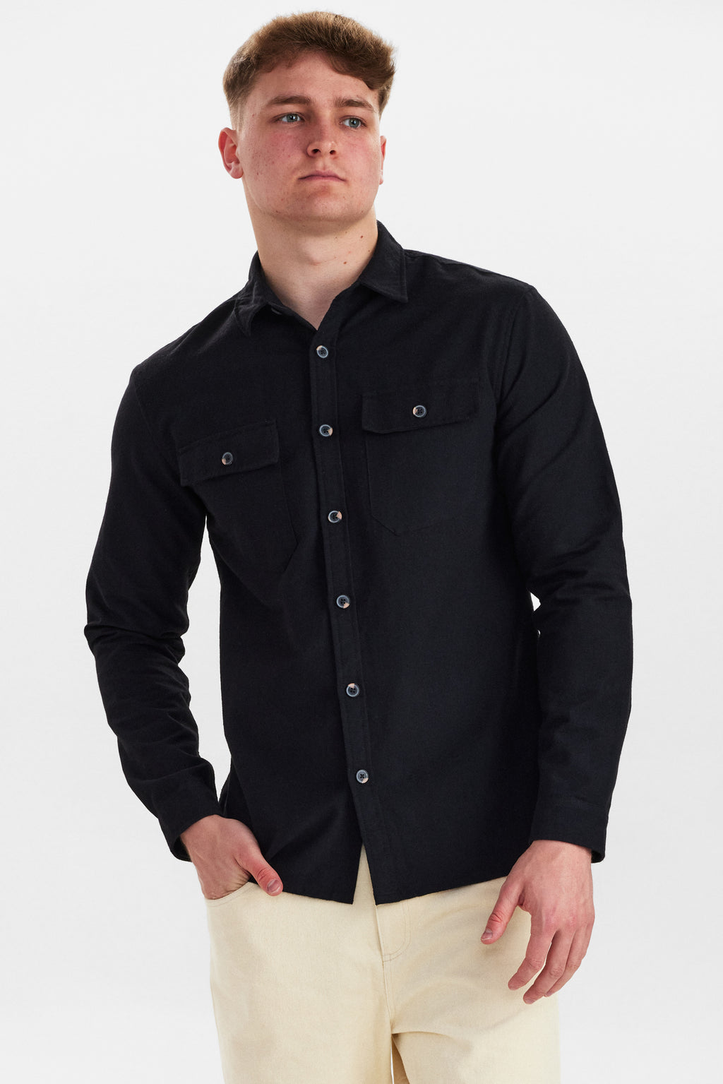 DXNMXRK. DX-Cornel Overshirt Black