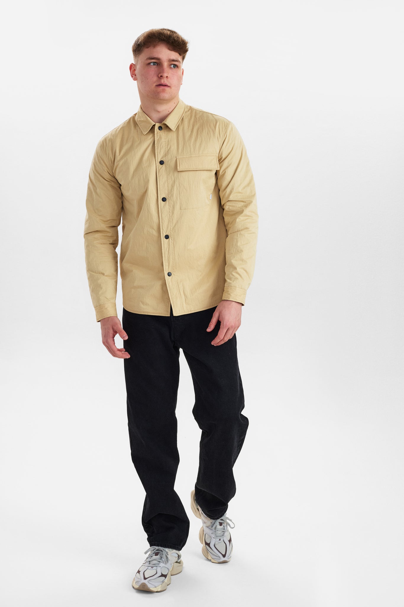 DXNMXRK. DX-Ebenezer Overshirt Sand