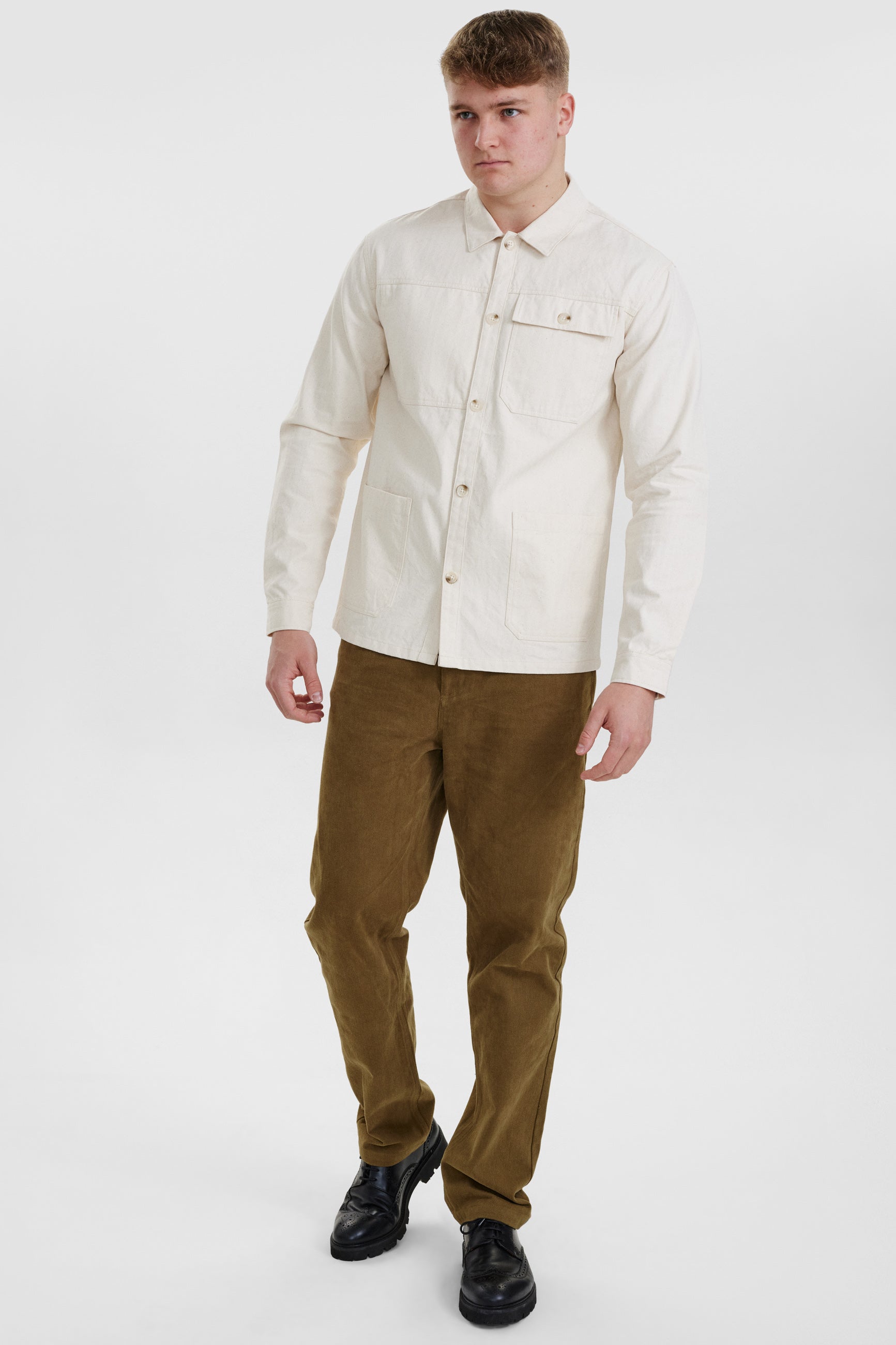 DXNMXRK. DX-Ector Overshirt Tofu