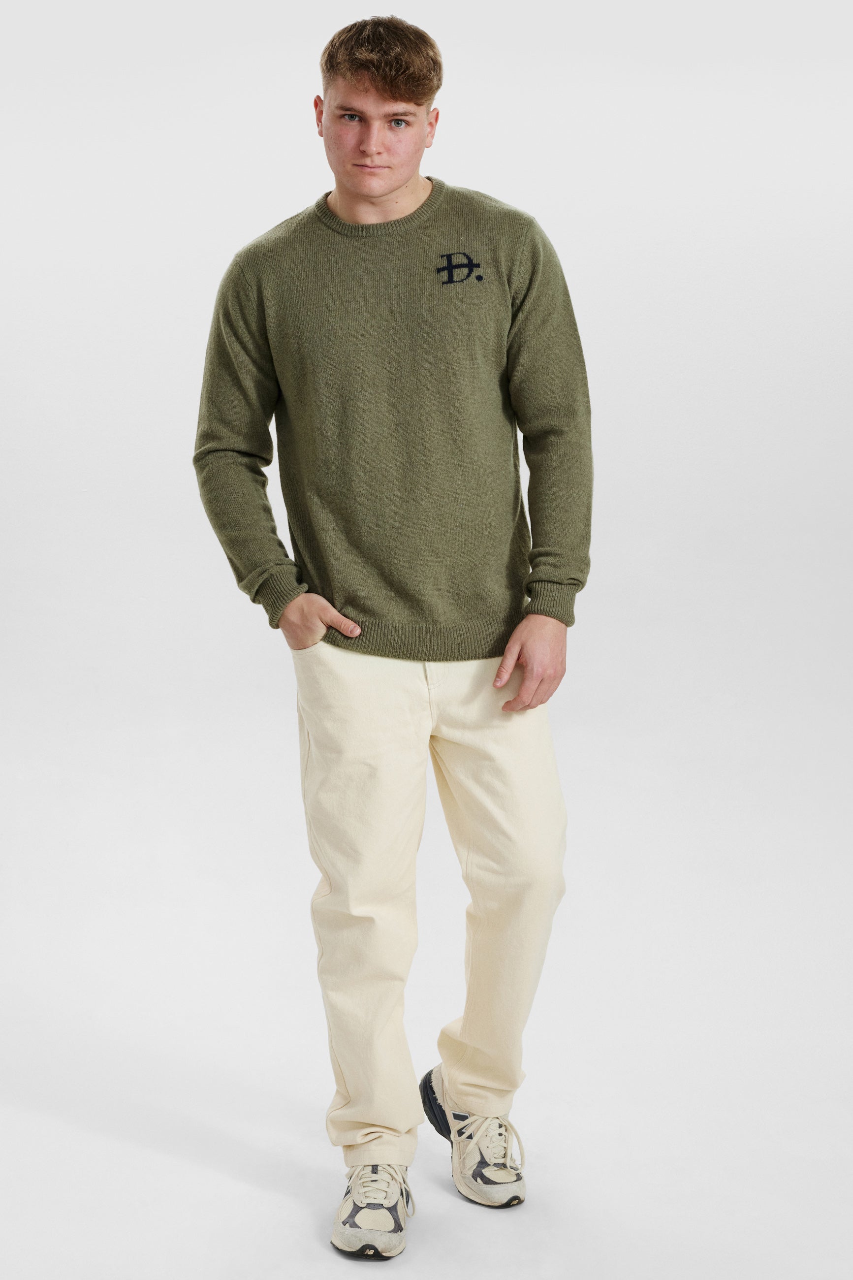 DXNMXRK. DX-Edmond Knitwear Deep Lichen Green