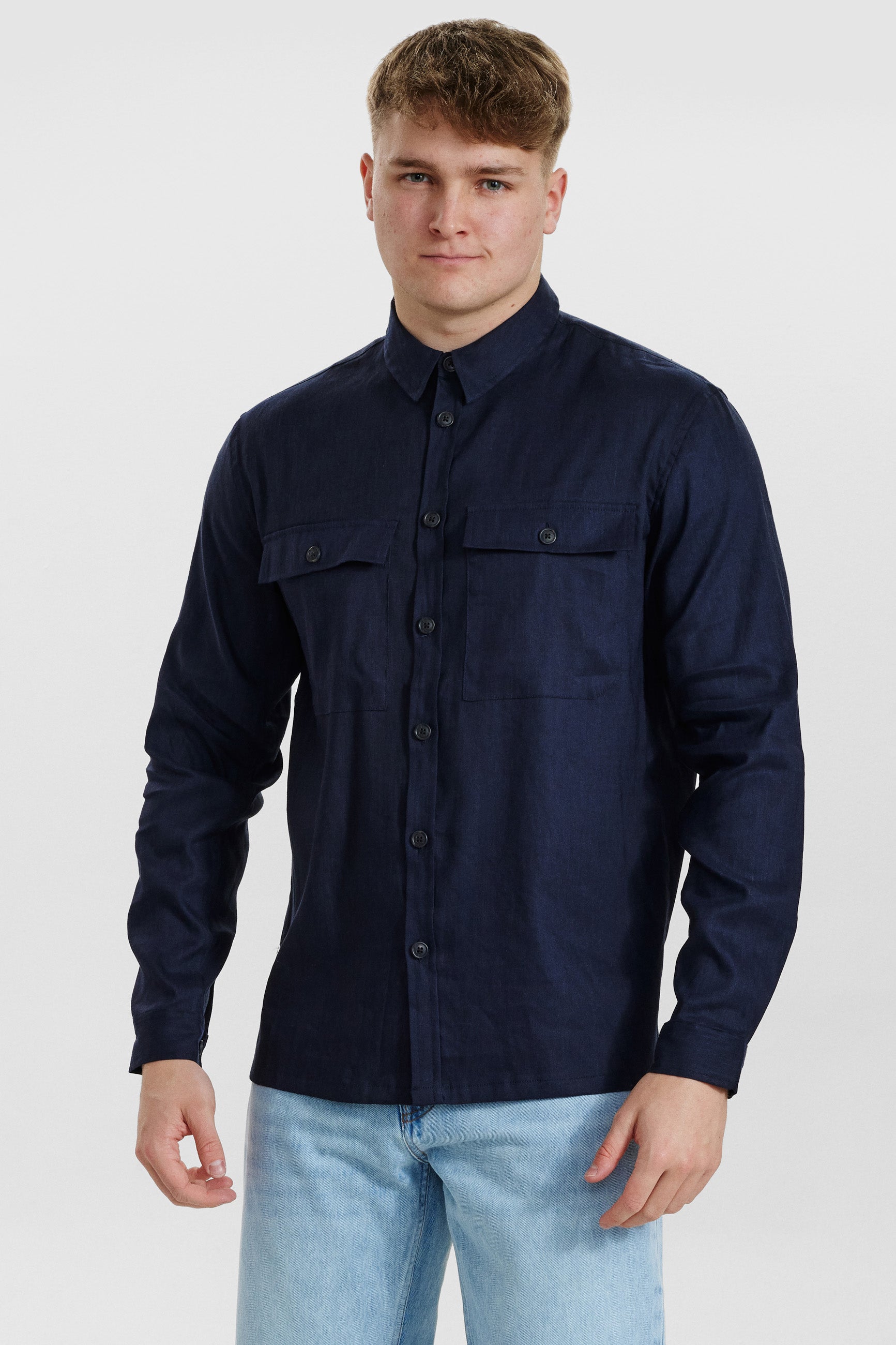 DXNMXRK. DX-Eggert Overshirt navy