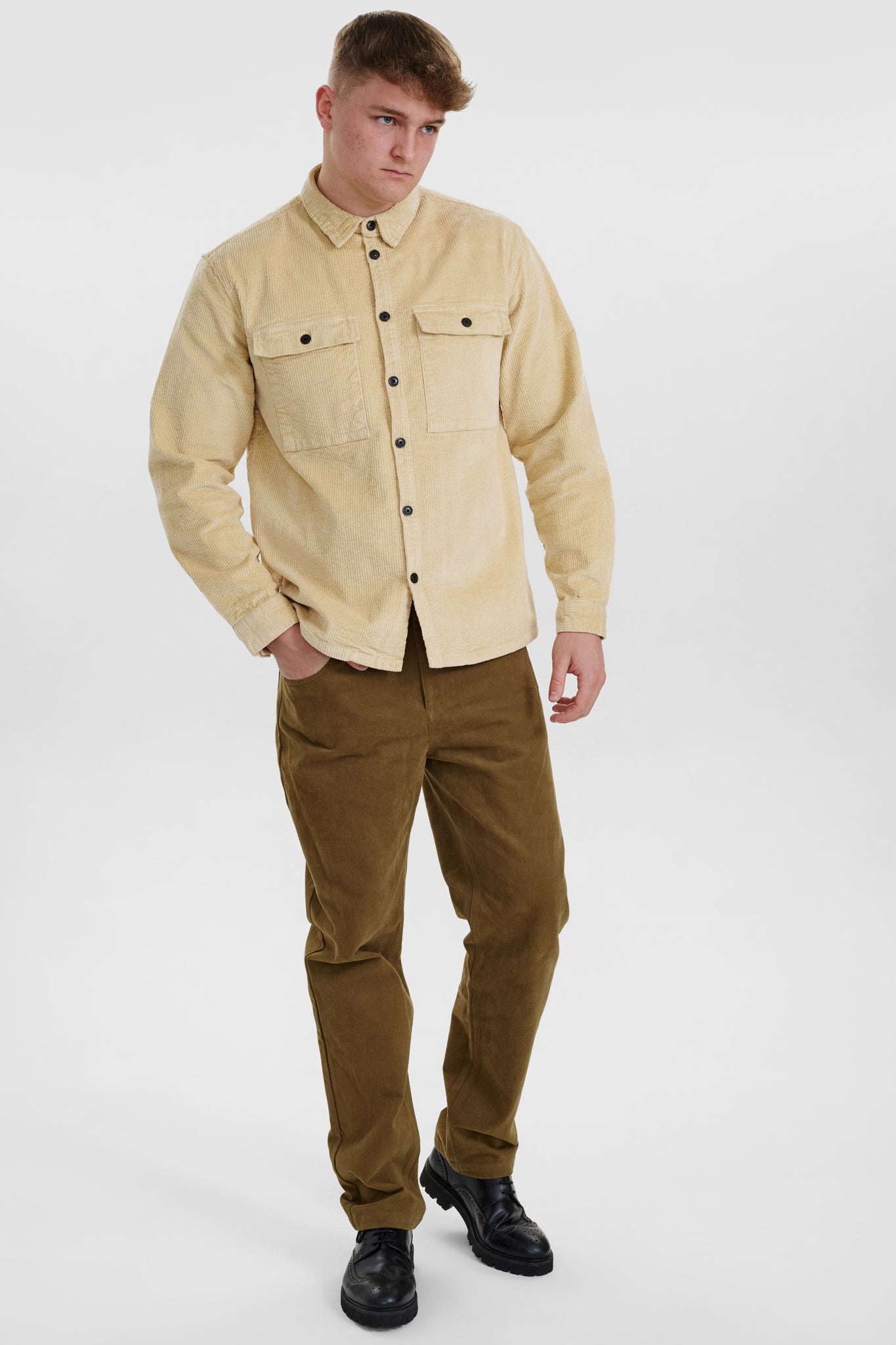 DXNMXRK. DX-Eldo Overshirt Sand