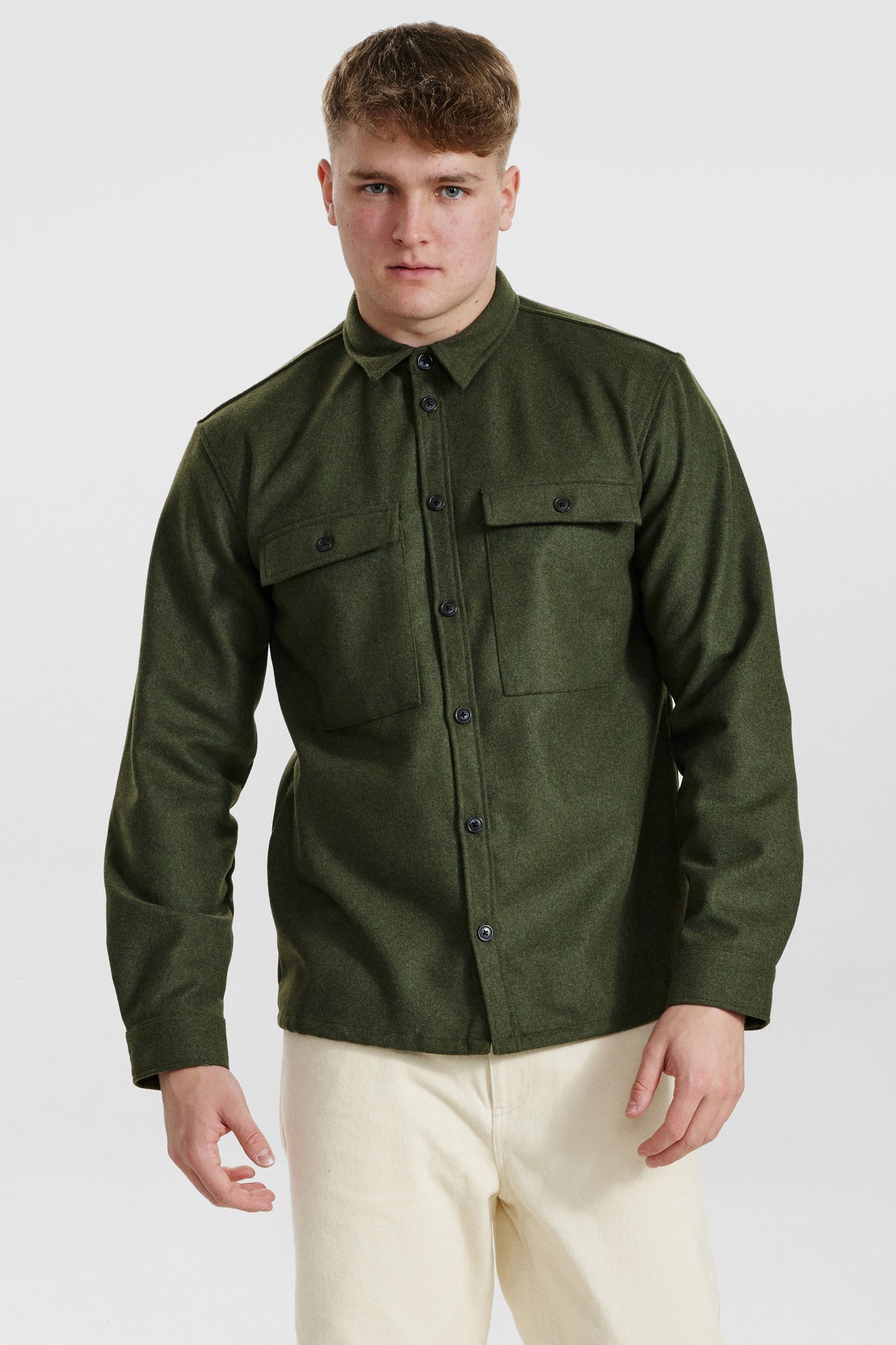 DXNMXRK. DX-Emil Overshirt Army green