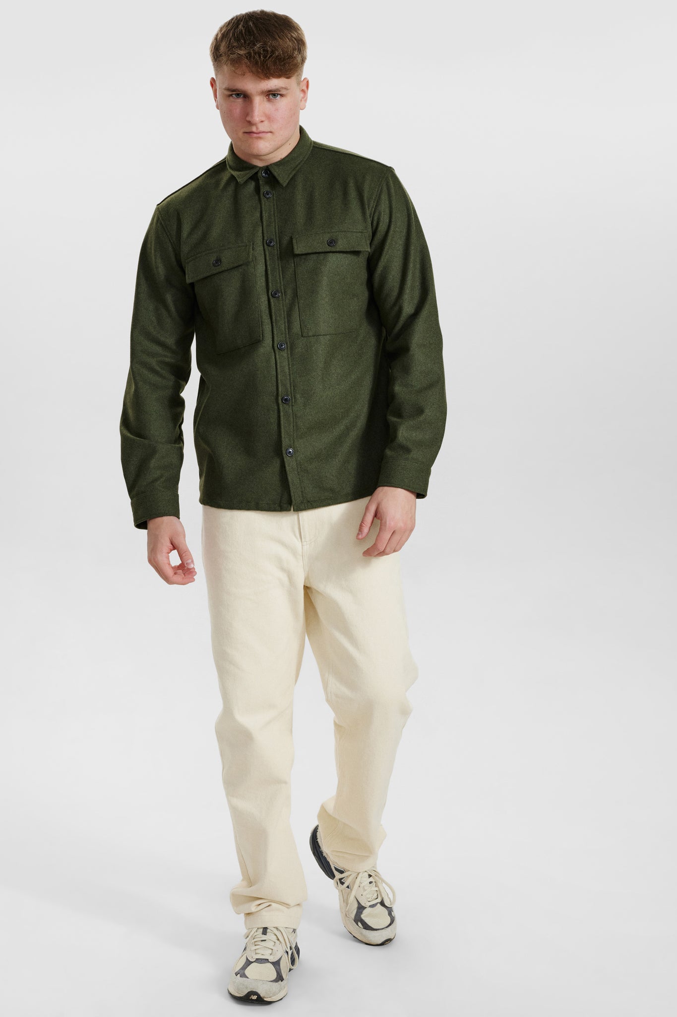 DXNMXRK. DX-Emil Overshirt Army green